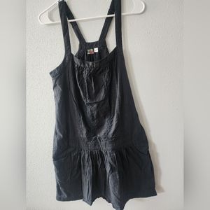 Roxy black lace detailed mini dress, size XL